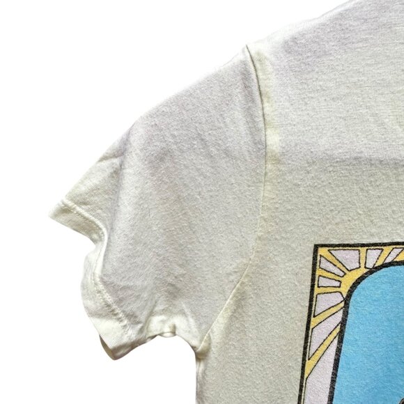 Lauren Moshi Grateful Dead Skeleton Rose Graphic Tee Whimsygoth Grunge Boho SM - Picture 2 of 7